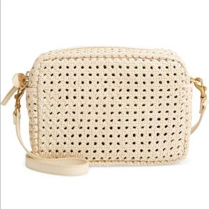 NWT Clare V. woven leather midi crossbody bag